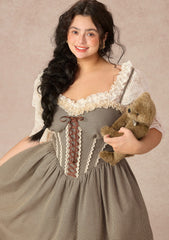 Curve&Plus Bear Date Dress(Short)