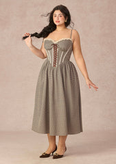 Curve&Plus Bear Date Dress(Long)