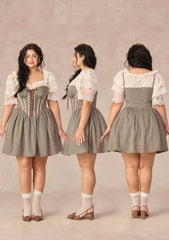 Curve&Plus Bear Date Dress(Short)