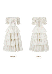 Bloom in Coral Island Corset Dress