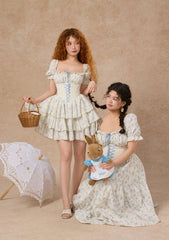 Curve&Plus Blue Dollhouse Corset Dress (Long)